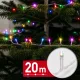 Phenom 20 m színes 400 LED fényfüzér, átlátszó kábellel, 100-240V, 6W