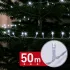 Phenom 50 m-es hidegfehér fényfüzér 1000 LED-del, átlátszó kábellel