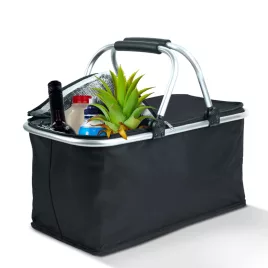   Bewello thermo összecsukható bevásárlókosár 21 L 49 x 28 x 25 cm fekete