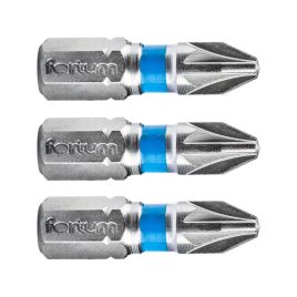   FORTUM behajtóhegy PZ, 3 db, S2 acél; PZ 3×25mm, bliszteren