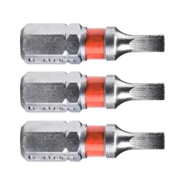   FORTUM behajtóhegy lapos, 3 db, S2 acél; 3×25mm, bliszteren