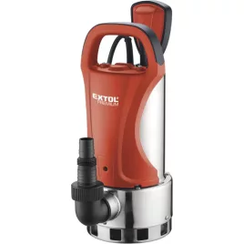   EXTOL PRMIUM szennyvíz búvárszivattyú, úszókapcsolóval, 1100W, INOX ház, szállító teljesítmény: 18,5m3/h, max. száll.8m