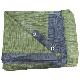   EXTOL CRAFT takaróponyva, vízálló, de nem UV álló; 3×4m névleges méret, valós méret: 2,85×3,85m, PE, STANDARD, lefűző lyukak