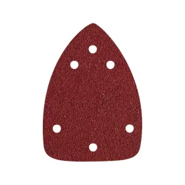   EXTOL PREMIUM delta csiszolópapír, lyukas klt. 10db, 97×140 mm; 6 db lyukkal, P100, 407130 csiszológéphez