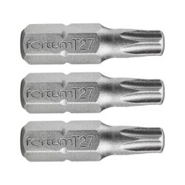   FORTUM behajtóhegy TORX, 3 db, S2 acél; T 20×25mm, bliszteren