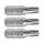 FORTUM behajtóhegy TORX, 3 db, S2 acél; T 20×25mm, bliszteren