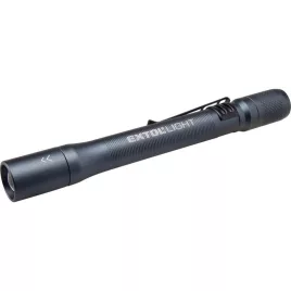   EXTOL LIGHT LED lámpa, CREE XPE, 100Lm, 3 funkció; (teljes/harmad fényerő+ villogás), ALU ház, elem nélkül, IP54