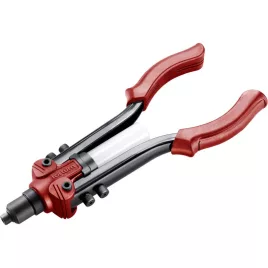   FORTUM popszegecshúzó fogó, kétkaros, ALU, réz, acél, INOX szegecsekhez; 2,4-6,4mm, 330mm, CrVMo fej, szegecsvég gyűjtő