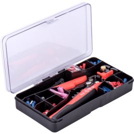   EXTOL PREMIUM vezeték csupaszító (blankoló) és krimpelő fogó klt., 231 db, automata: 0,2-6 mm2, 205mm, CR12MoV