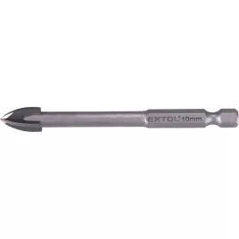   EXTOL PREMIUM fúró üvegre, kerámiára és csempére, keményfém lapkás; 8×85mm, 1/4 hatszög befogás