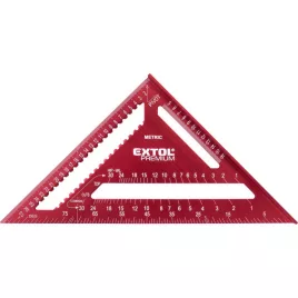   EXTOL PREMIUM asztalos derékszög, 300 mm, ALU, lézer gravírozott, mm beosztás, 0-90° ferde beosztás