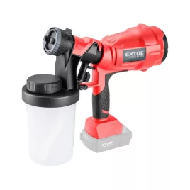   EXTOL PRMIUM akkus festékszóró gép, Share20V, 20V, Li-ion, AKKU és TÖLTŐ NÉLKÜL 700 ml/perc
