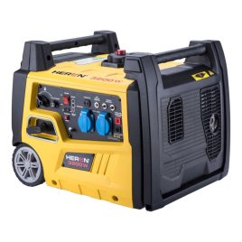   HERON Heron, benzinmotoros áramfejlesztő, kézi indítás, 3,0 kVA, 230V, 1 fázisú, inverteres