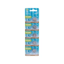   EXTOL ENERGY gombelem klt. 5 db, Lítium, 3V, méret: (CR1632); hosszú étettartam, bliszteren