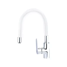   BALLETTO mosogató csaptelep hajlékony szilikon kifolyó csővel, 35mm, fehér