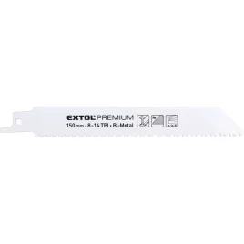  EXTOL PREMIUM szablyafűrészlap klt., 3db, Bosch befogás, 150 mm, 8-14T, Bimetal, fém anyagokhoz, durva vágás