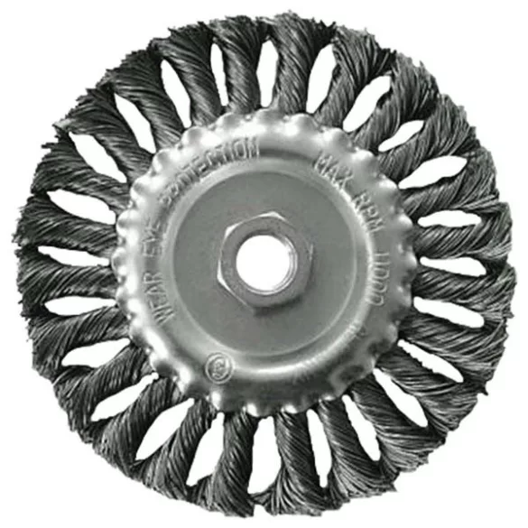 EXTOL CRAFT sodort drótcsiszoló körkefe sarokcsiszolóra, M14×2, 115mm, 11000 ford/perc
