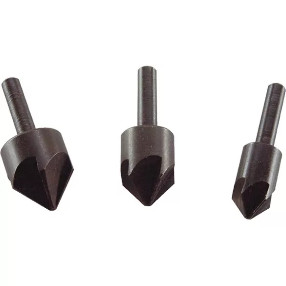 EXTOL CRAFT süllyesztő készlet fához, 3db, 12-16-19mm, 90°, 6mm szár