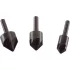 EXTOL CRAFT süllyesztő készlet fához, 3db, 12-16-19mm, 90°, 6mm szár