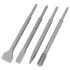EXTOL CRAFT SDS PLUS betonvéső készlet 4db, 250mm, hegyes, lapos 25mm, lapos 45mm, horony