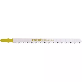   EXTOL PREMIUM dekopírlap, 5db, Bosch befogás, HCS; 126×9×1,5mm, 4mm fogtáv, köszörült fogak, egyenes durva gyorsvágás, puhafához