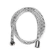 VIKING PVC zuhanytömlő ezüst/fekete 1,5m