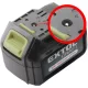 EXTOL CRAFT tartalék akku régebbi típusú 402440 Li-ion töltőhöz, 18V 1500mAh, 2 saru+1 tüske