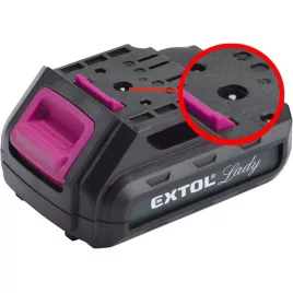   EXTOL CRAFT tartalék akku régebbi típusú 12V Li-ion 1300mAh 402401 géphez, 402400A töltőhöz