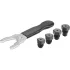 FORTUM popszegecs adapter készlet fúrógéphez, 2,4-3,2-4,0-4,8 mm, 1/4" hatszög befogás