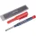 EXTOL PREMIUM tölthető ácsceruza 2,8 mm HB, kupak klipsszel, 6 db 120 mm pótheggyel, hegyezővel