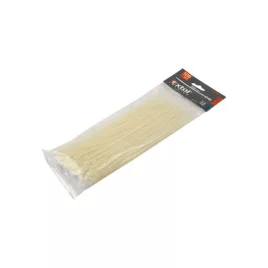   EXTOL PREMIUM kábelkötegelő 4,8×380mm 100db, fehér nylon; UV-, sav- és lúgálló