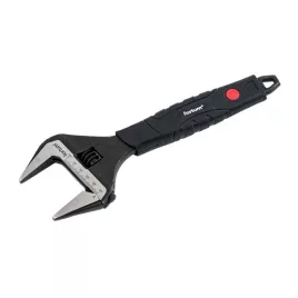   FORTUM garancia állítható villáskulcs 250mm/10", 0-50mm nyílás, CrV, gumírozott markolat