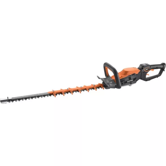 EXTOL INDUSTRIAL akkus sövényvágó, szénkefementes, 60V (1500W), akku és töltő nélkül