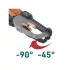 EXTOL INDUSTRIAL akkus sövényvágó, szénkefementes, 60V (1500W), akku és töltő nélkül