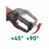 EXTOL INDUSTRIAL akkus sövényvágó, szénkefementes, 60V (1500W), akku és töltő nélkül