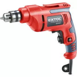   EXTOL PREMIUM ütvefúró 450W, 0-2800 ford/perc, kulcsos tokmánnyal, 1,0-10mm, 1,6 kg
