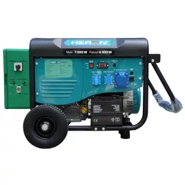   HERON gép 421 GREEN egyfázisú 6,8 kVA-es áramfejlesztő távindítóval