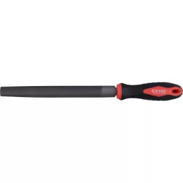   EXTOL PREMIUM félkerek fémreszelő 200mm, T12 acél, finom vágat 2, TPR műanyag nyél