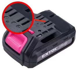   EXTOL CRAFT tartalék akku 12V Li-ion 1300mAh, 402401 géphez, 402400D töltőhöz, 3 sarus