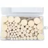 EXTOL CRAFT mini polírozó készlet 3,2 mm befogással, 120 db, 3 féle fejforma, gyapjú filc