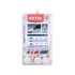 EXTOL CRAFT mini polírozó készlet 3,2 mm befogással, 120 db, 3 féle fejforma, gyapjú filc