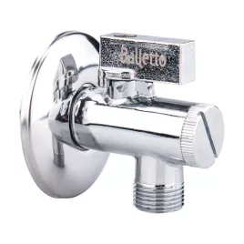  BALLETTO mosógép sarokszelep szűrőbetéttel 1/2"–3/4