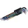 EXTOL PREMIUM Torx kulcs készlet 9db T10-T50 extra hosszú, krómozott, S2, több színű