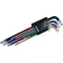 EXTOL PREMIUM Torx kulcs készlet 9db T10-T50 extra hosszú, krómozott, S2, több színű