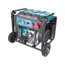   HERON benzinmotoros inverteres áramfejlesztő, 9 kVA, 400V/230V, elektromos indítású