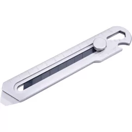   FORTUM 5 funkciós tapétavágó kés, rozsdamentes acél fémház, tripla vágóél, 18mm, csavaros rögzítés