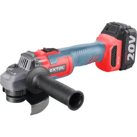   EXTOL PREMIUM Share20V akkus sarokcsiszológép 125mm, szénkefe nélküli, 20V Li-ion, 1db akkuval és töltővel