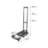 EXTOL PREMIUM összecsukható kézikocsi, 100kg teherbírás, 6 kerekű