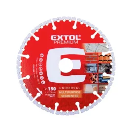   EXTOL PREMIUM szegmenses gyémántvágó korong MULTI 150×22,2mm max.10.000 f/min
