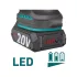 EXTOL INDUSTRIAL Share20V egykezes akkus láncfűrészgép 20V Li-ion kefementes 180 mm, akku és töltő nélkül